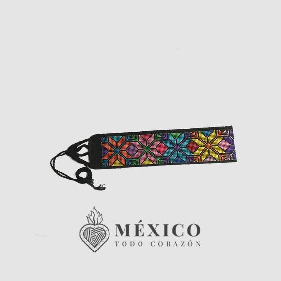 Mexican Folkloric belt day of the dead 5 de Mayo colorfull mexico todo corazon - Picture 3 of 4
